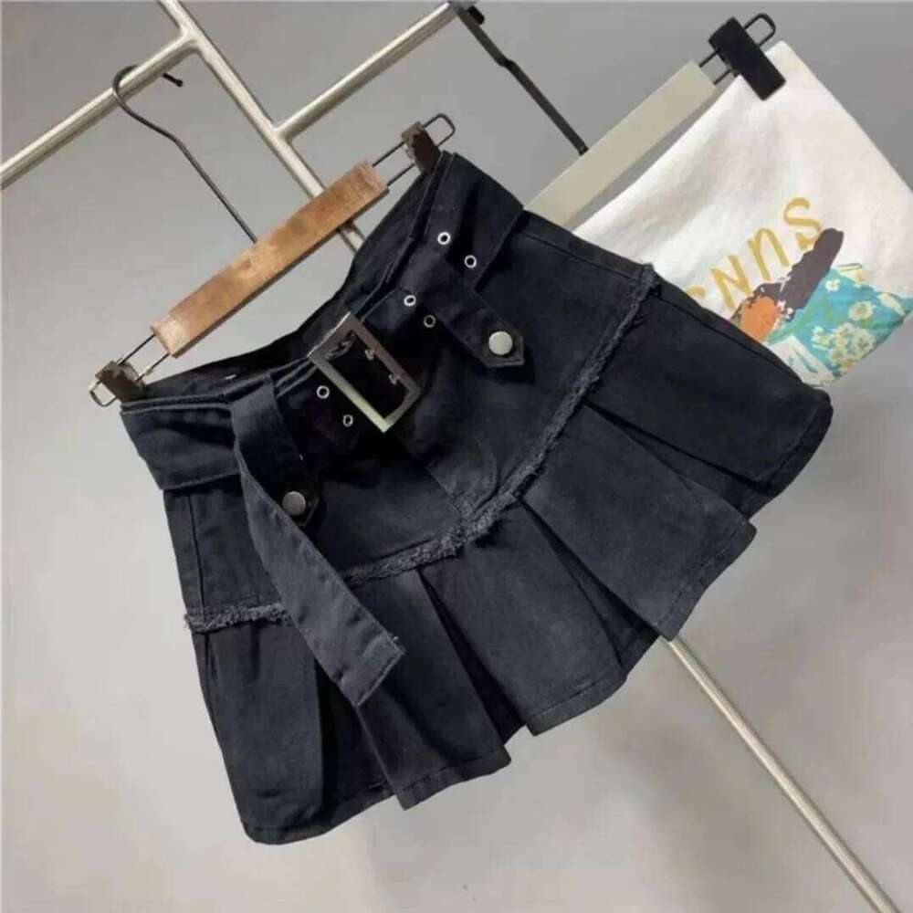 New Fashion Three Dimensional Strap Pocket Wash High Tooling Denim Women Y2K Summer Vintage Casual Joker A Skirt Z260314