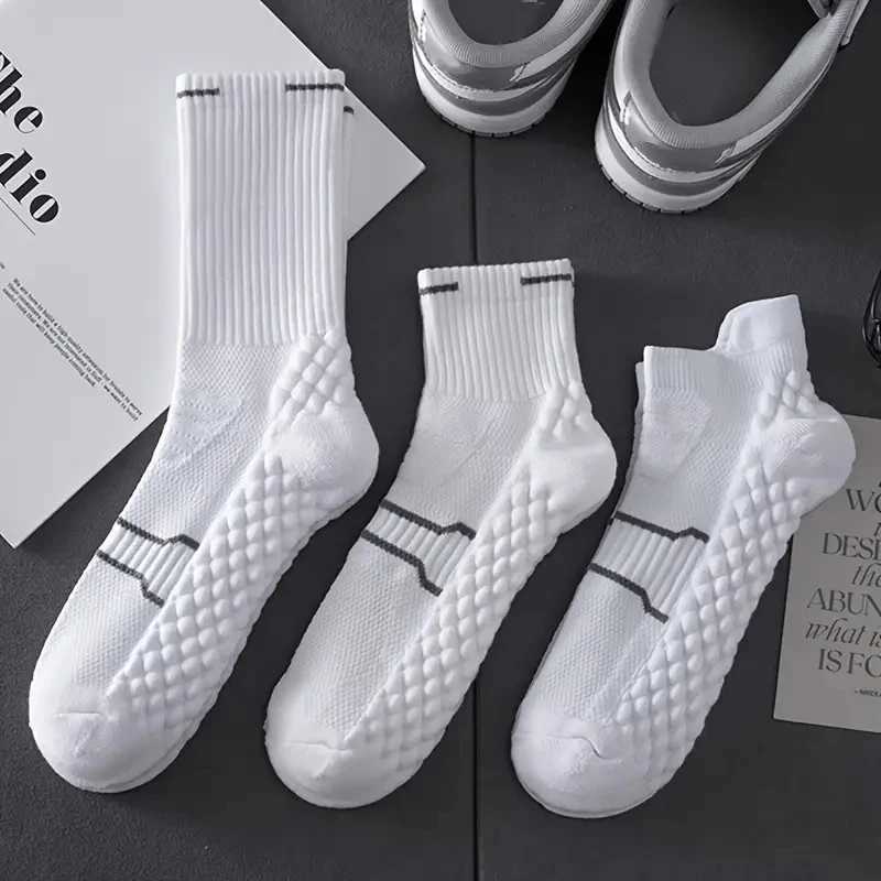 3pairs mens thick towel sports short socks Autumn winter warm mens outdoor running long socks mas basketball Tall tube socks D260313