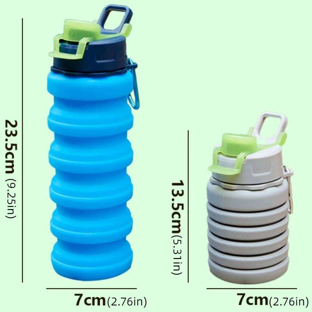 Large-capacity Collapsible Sport Retractable Portable Sports Water Bottle Creative Leak Proof Foldable Drinking Cup Z260314
