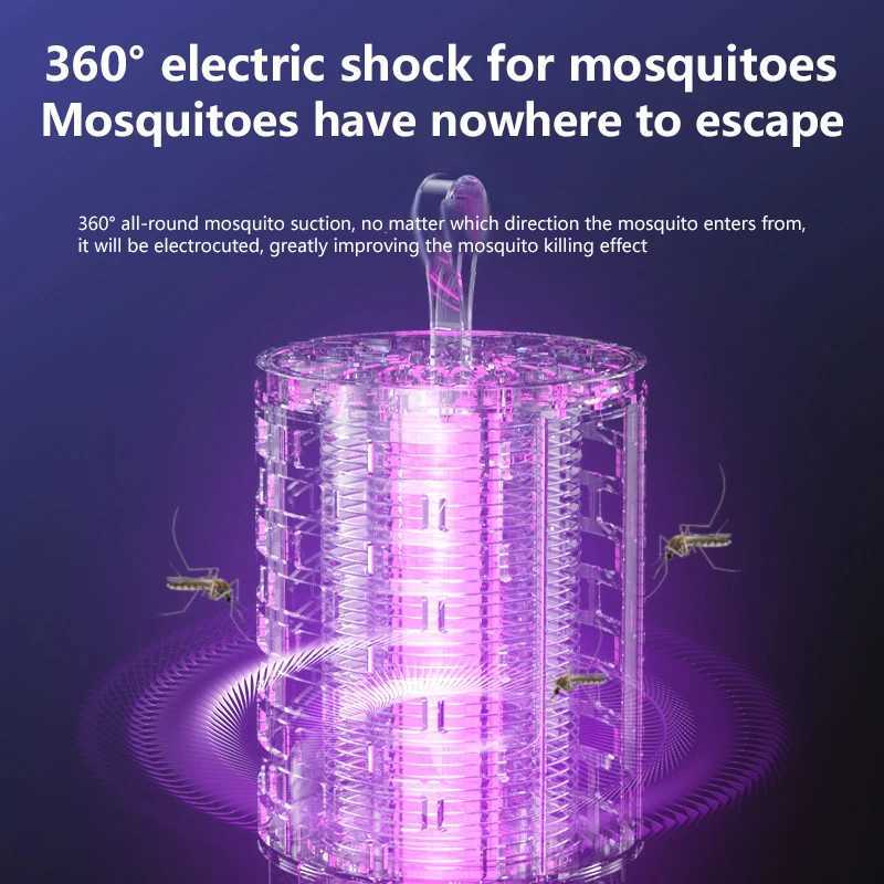 2026 New Portable Electric Mosquito Killer Lamp Rechargeable Household Electronic Mosquito Trap Safe Silent For Bedroom Camp H260313