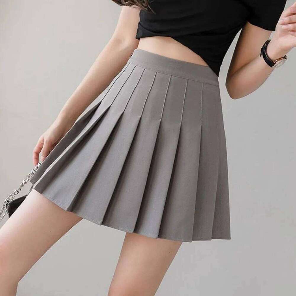 Summer Women's Korea Style Mini 2025 School Pleated Skirts High Waist Kawaii Cute Pink Plaid Skirt Uniform Harajuku Z260314