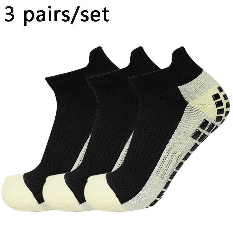 3 pairs New Men Women Football Socks Short Sports Silicone Non-Slip Grip Soccer Socks calcetines hombre futbol D260313