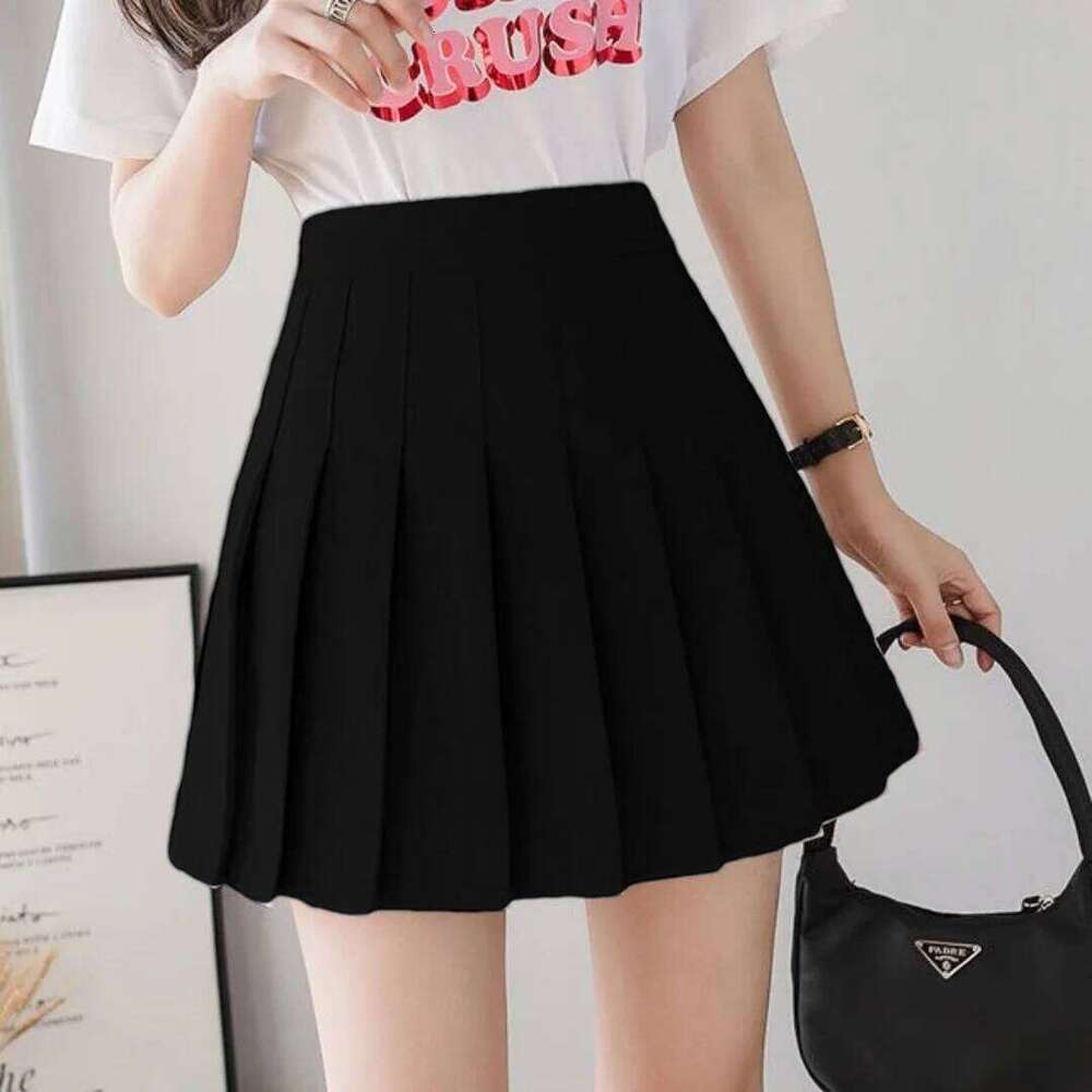 Summer Women's Korea Style Mini 2025 School Pleated Skirts High Waist Kawaii Cute Pink Plaid Skirt Uniform Harajuku Z260314