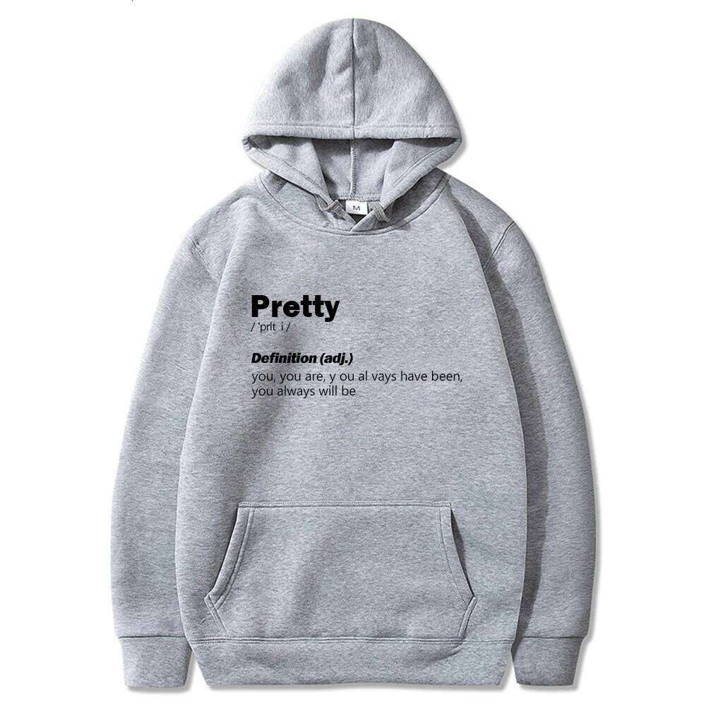 2026 Pretty Definition - Black Pullover JVKE Same as official website Hoodie Comfortable Gothic Clothes Long Sleeve Moletom Z260314
