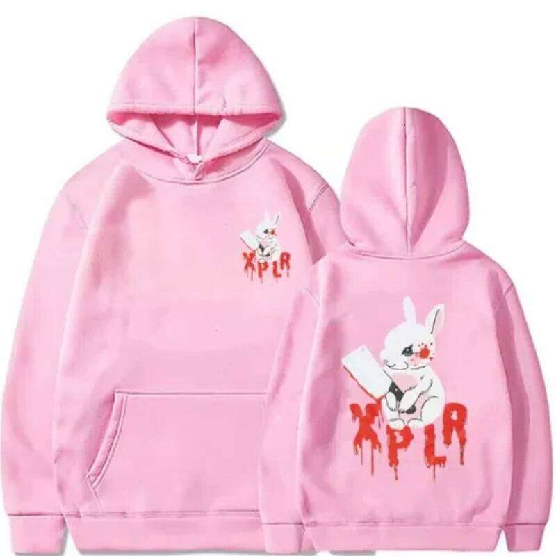 Sam Xplr Merch Colby Autumn and Winter Hoodie Men's Rabbit Pocket Sweatshirt Adult Fashion Casual Print Warm Long Sleeve Pullove Z260315