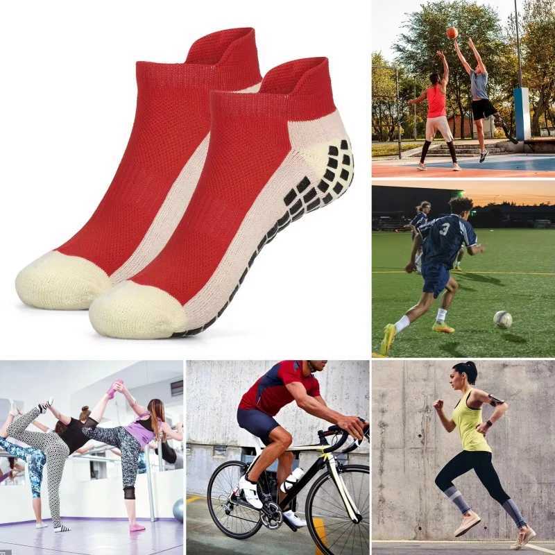Breathable Soccer Socks Anti-slip Athletic Ankle Socks Sport Short Socks for Men Women Yoga Football Gym Cycling D260313