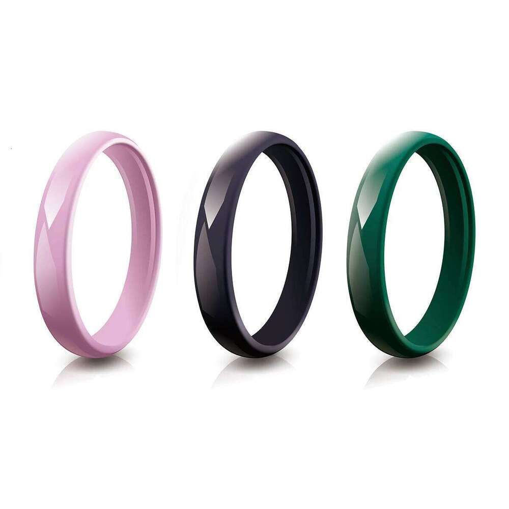 3mm Wide Ceramic Ring for Women Men Wedding Band Unisex Couples Jewelry Gift H260312
