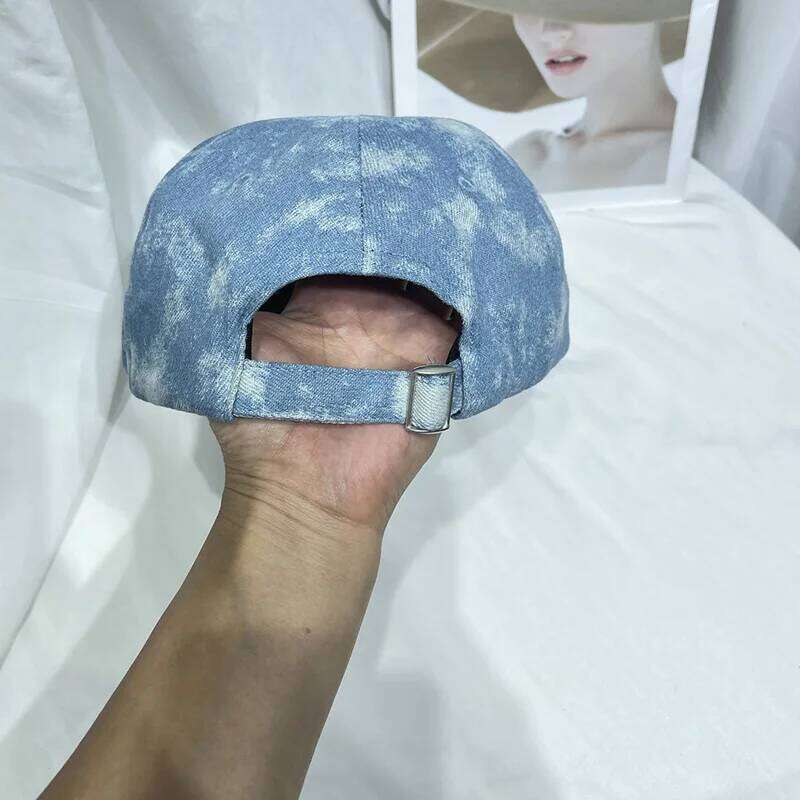 Tie dye cowboy baseball women's face small casual soft cap visor KJ202410143 Z260313