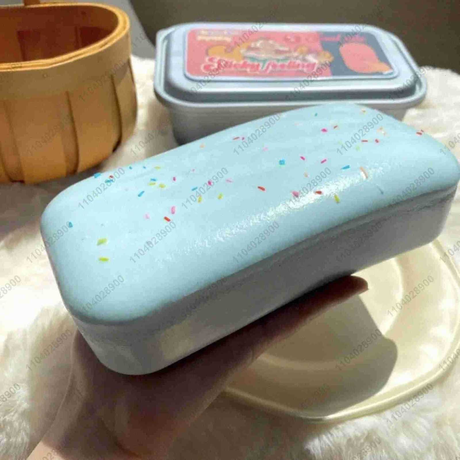 Sticky Box Cake Squishy Toy Slow Rising Squeeze Toy Butter Ice Cream Box Squishy Fidget Toy Anti Stress Release Hand Relax Gift H260313