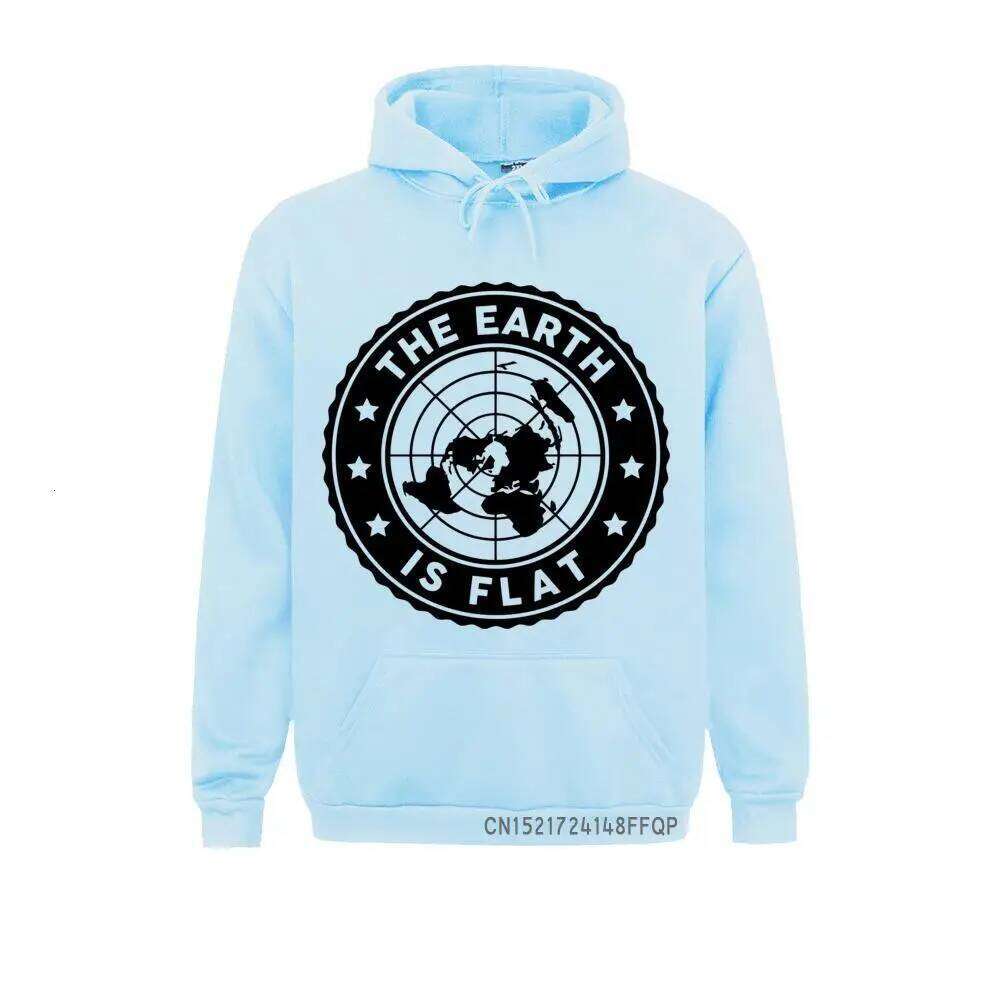 Men Hoodies Pullover Adult Flat Earth Retro Funny Sarcasm Sweatshirts Guys Graphic Coat Z260314