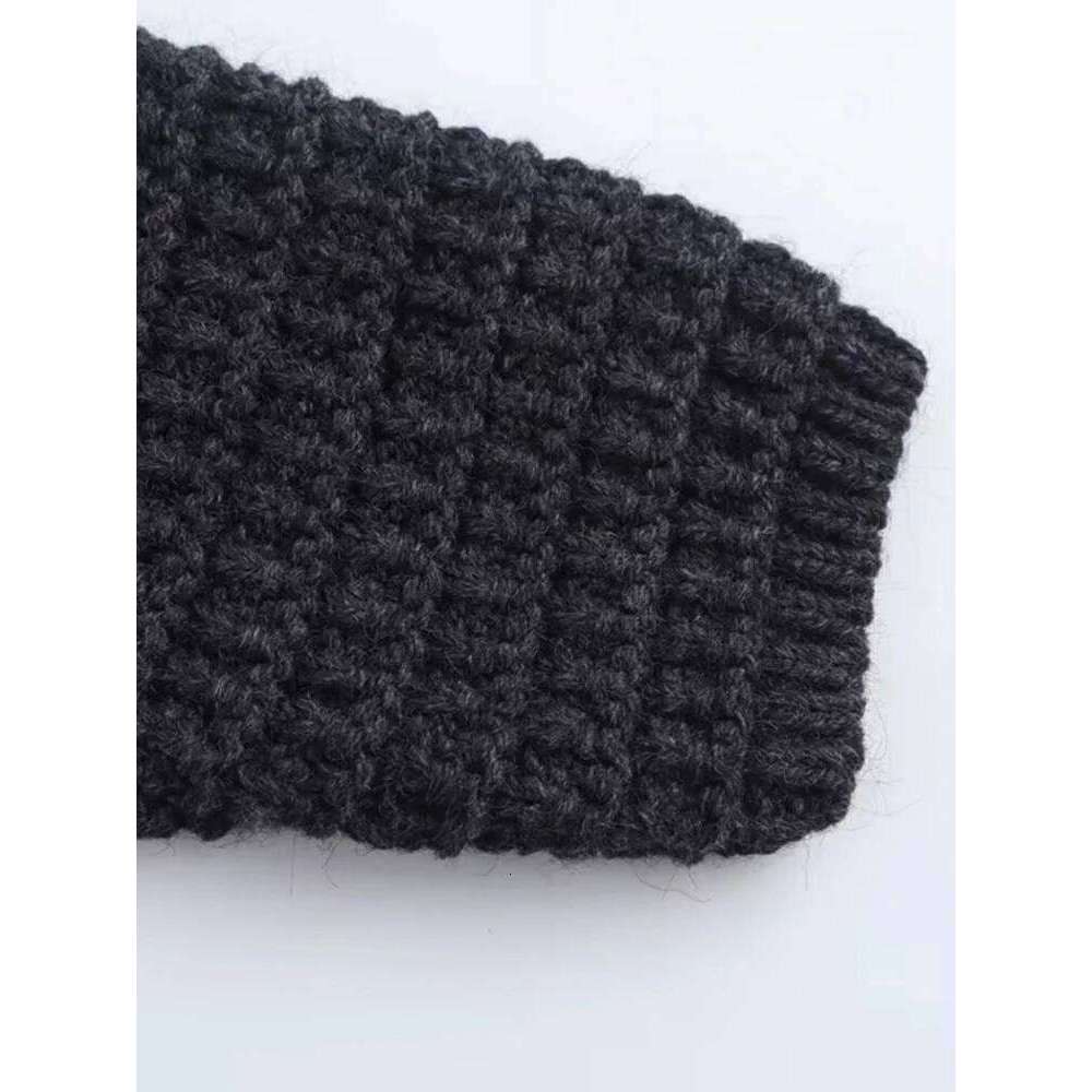 Women's Front Button Knit Cardigan Sweater, O Neck, Long Sleeve, Female Outerwear, Chic Tops, Fashion Z260313