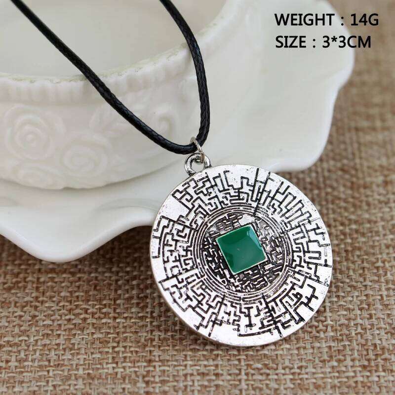Dongsheng The Maze Runner Labyrinth Pendant Thomas Leather Necklace Fashion Movies Jewelry for Men Women H260312
