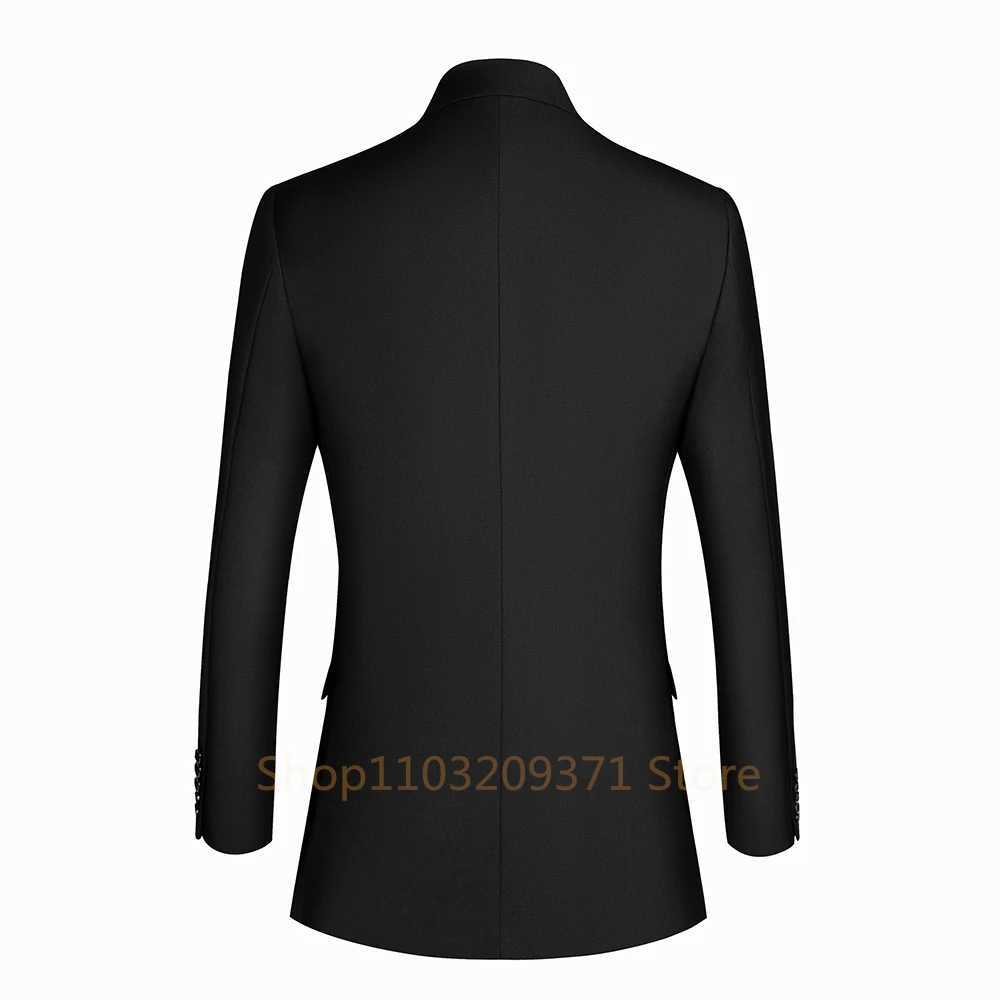 Classic Business Suits Men Bespoke Double Breasted Jacket Pants 2 Pieces Groom Wedding Tuxedos Trajes Elegante Para Hombres 2024 M260313