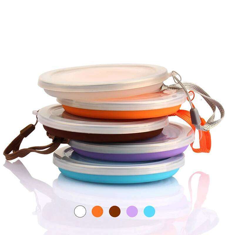 Silicone Folding Cup Cute 200ML Space-saving Coffee Mug Portable with Leakproof Cover Telescopic Water Bottle Camping Hiking Z260314