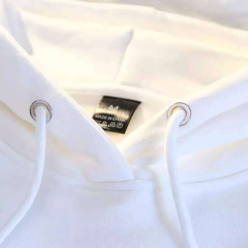 White Gray Letter Print Hooded Hoodie Women Autumn Winter 2025 New Fashion Loose Casual Y2K Tops Men Cotton Warm Sweatshirt Z260314