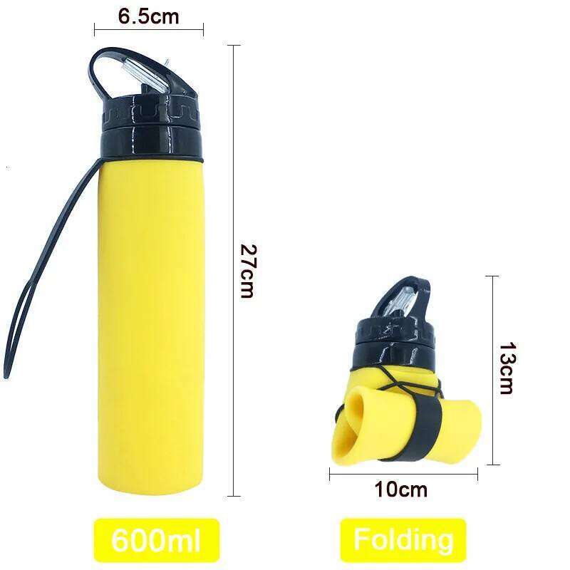 Outdoor Sports Kettle Silicone Folding Creative Soft Water Bottle Travel Cup Z260313