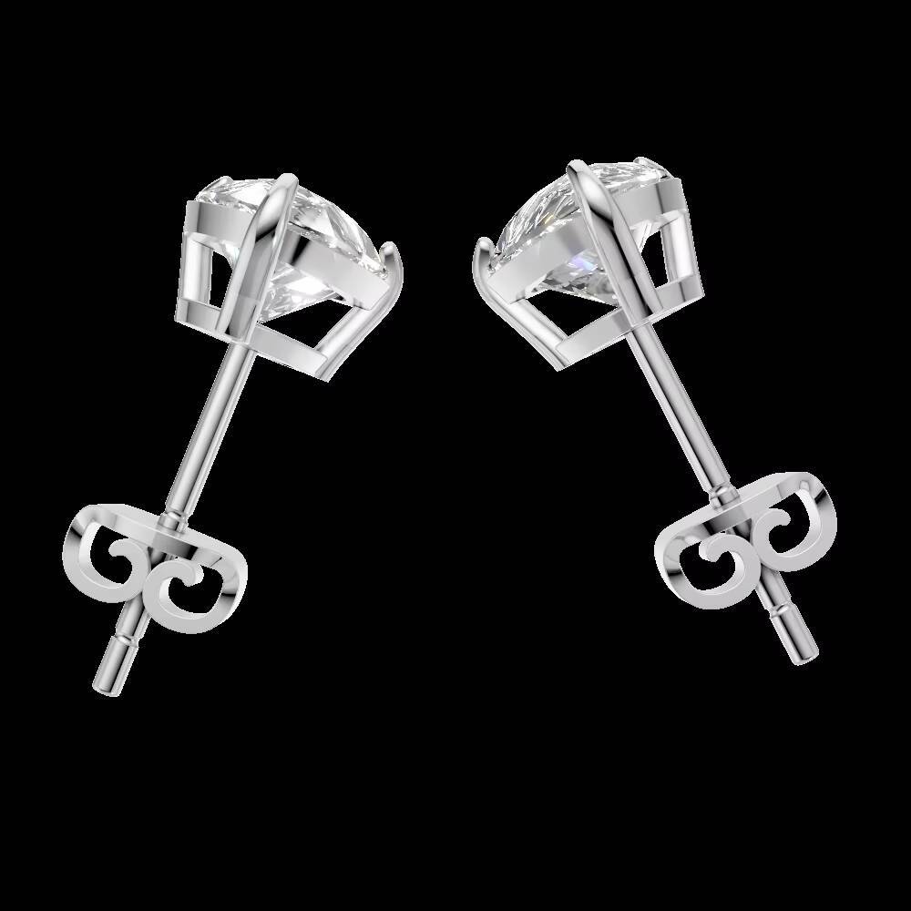 Dazzling 14K Solid Gold Moissanite Earrings Women Solitaire Pear Cut Studs Wedding Party Gift High End Luxury Jewelry