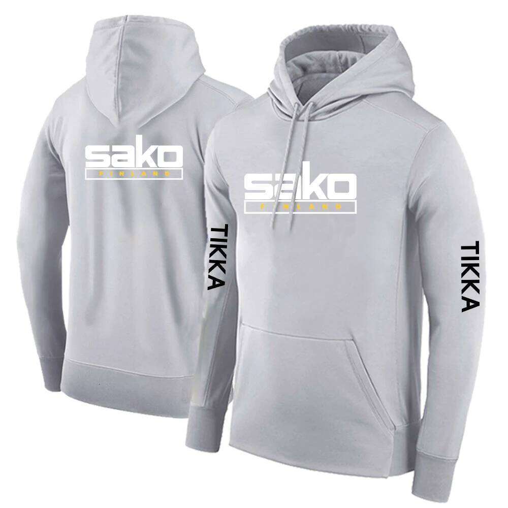 Tikka By Sako Finland Firearms Logo 2022 Men's New Solid Color Fashion Hip Hop Sweatshirt Pullover Printing Casual Hoodies Tops Z260314