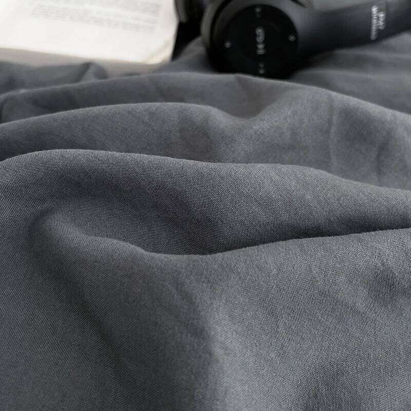 2025 Washed Cotton Linen Bedding Four Piece Sheets Comforter Set Single Full Couple Bed Quilt Cover Simple Style H260312 - view 6
