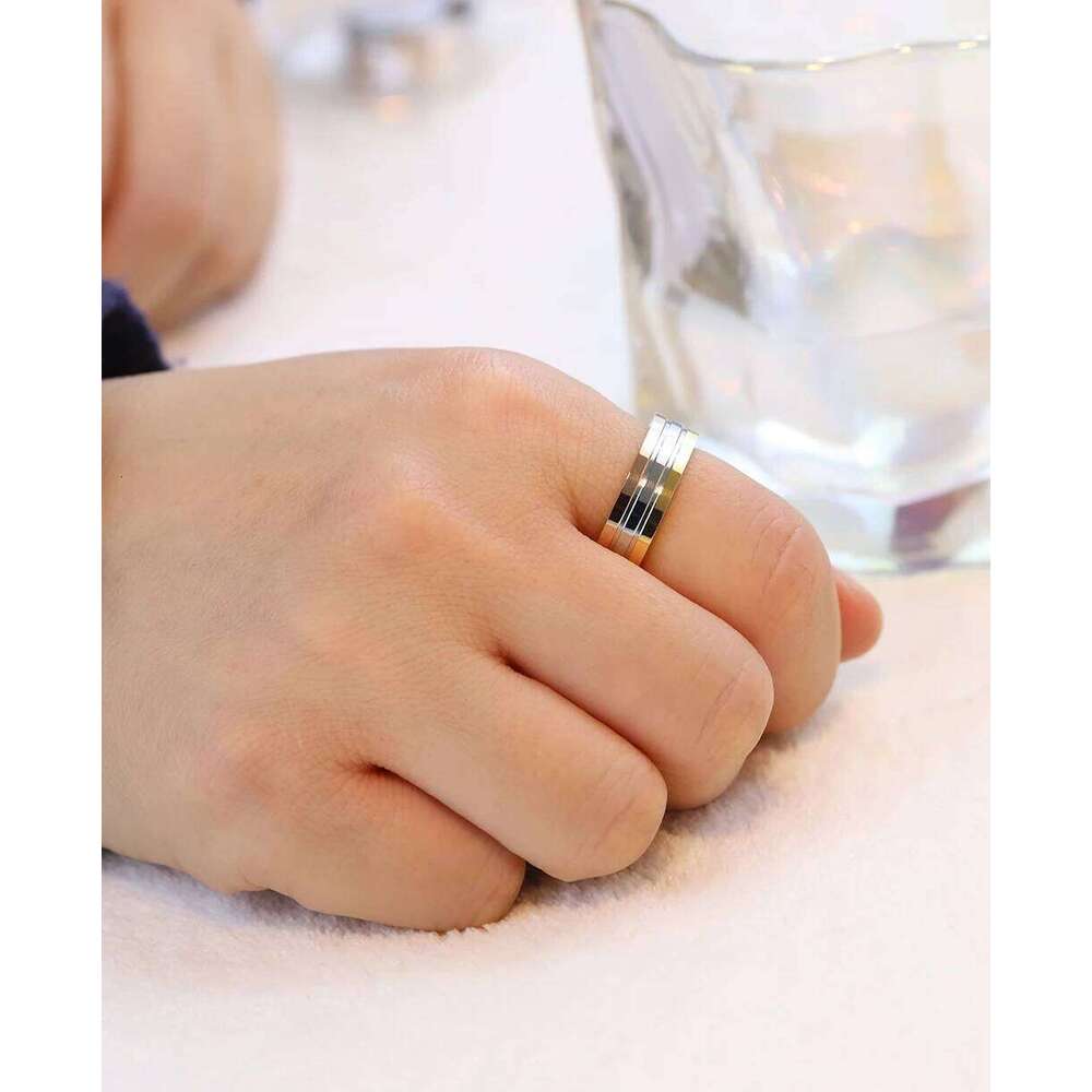Simple Three-Color Colorful Ring Fashion stainless steel jewelry rings H260312