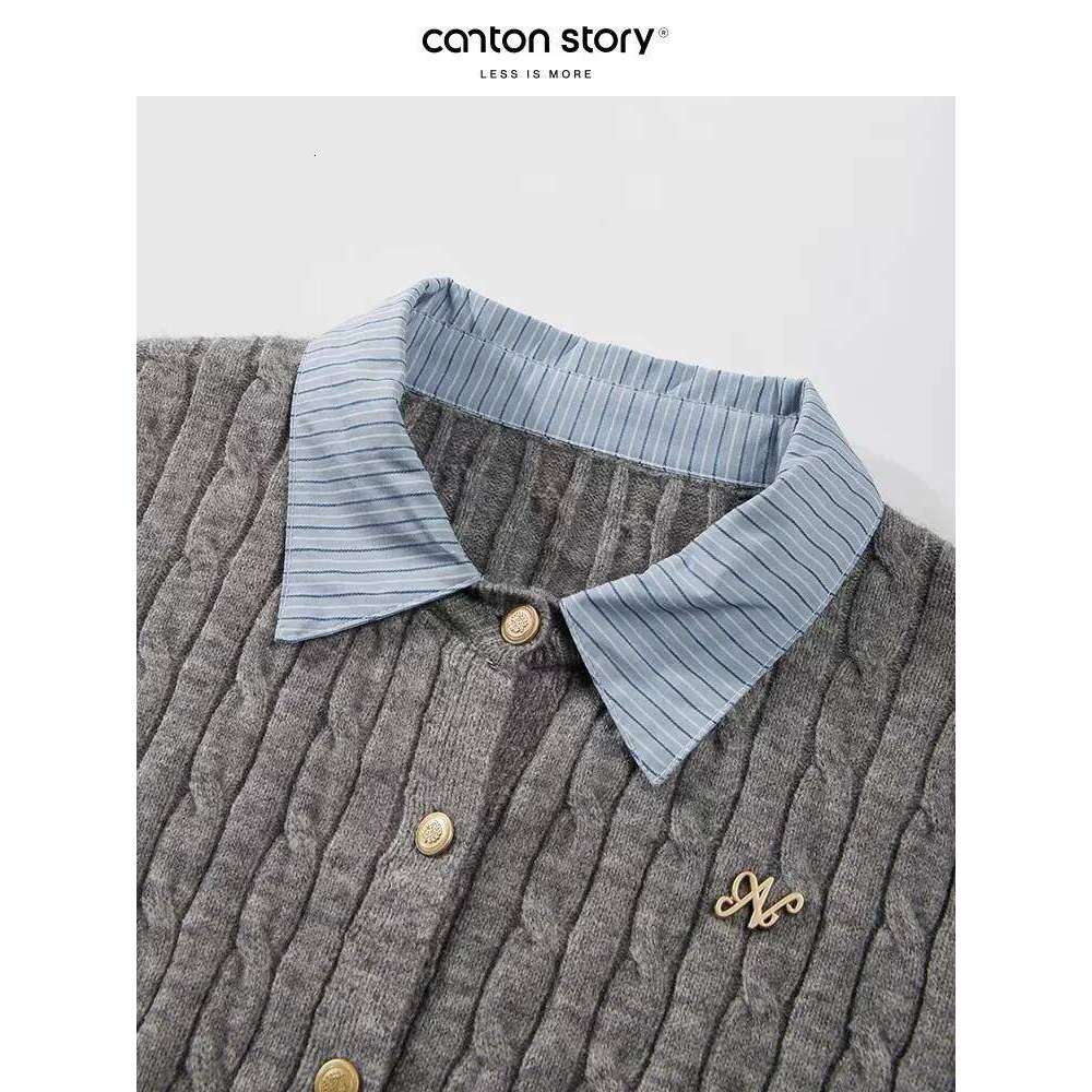 Women's Grey Cardigan Knitted SweaterHarajuku 9Os Y2k Long Sleeve Sweater Jumper Vintage 2000s Aesthetic Clothes 2024 Z260313