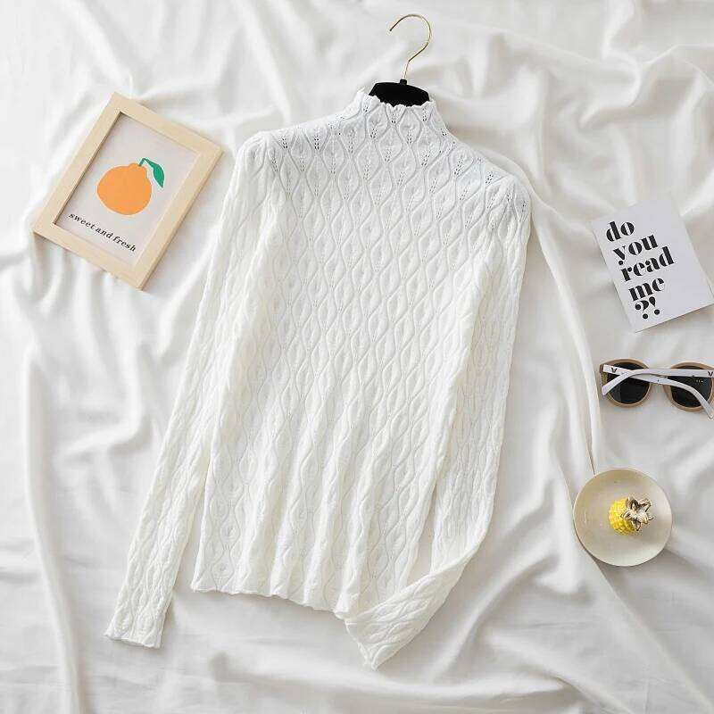 Autumn Winter Soft Warm Cashmere Turtleneck Women Sweaters Knitted Slim Pullover Female Solid Jumper Pull Sweater Casual Tops Z260313