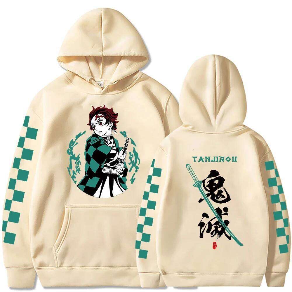 2025 Autumn/Winter Tanjiro Kamado Men's and Women's Sportswear Devil Killer Anime Plus Size Y2k Harajuku Casual Hoodie Z260314