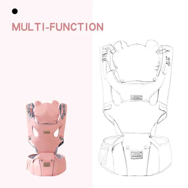 Baby Carrier Ergonomic Baby Hipseat Carrier Front Facing Kangaroo Baby Wrap Carrier Infant Sling Infant Hipseat Waist Baby Gear X260313