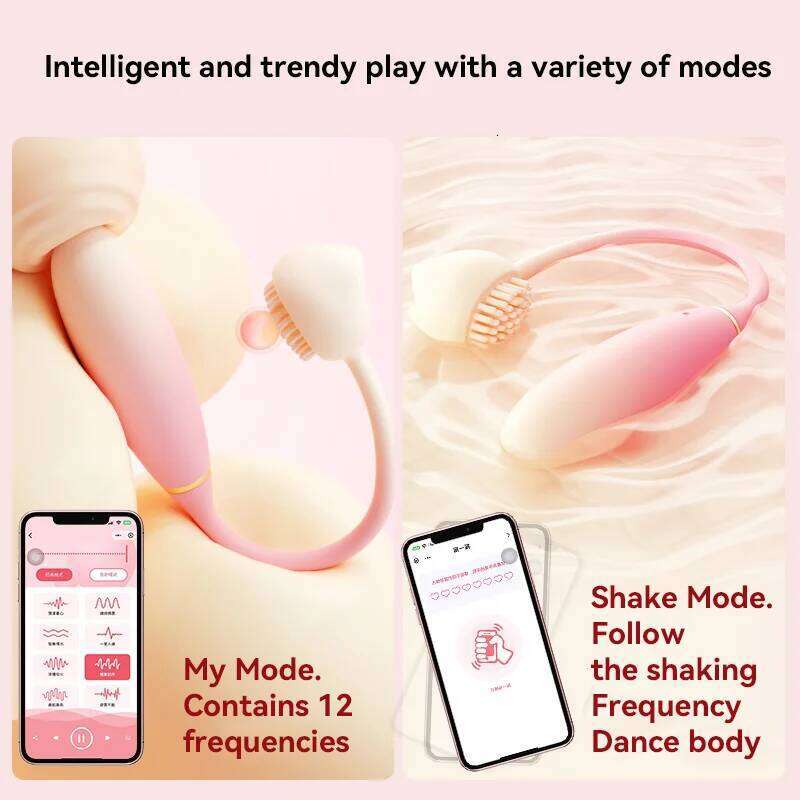 APP remote control 2-in-1 clitoral orgasm woman sex toy usb rechargeable egg vibrator g-spot stimulation adult products 26H0313