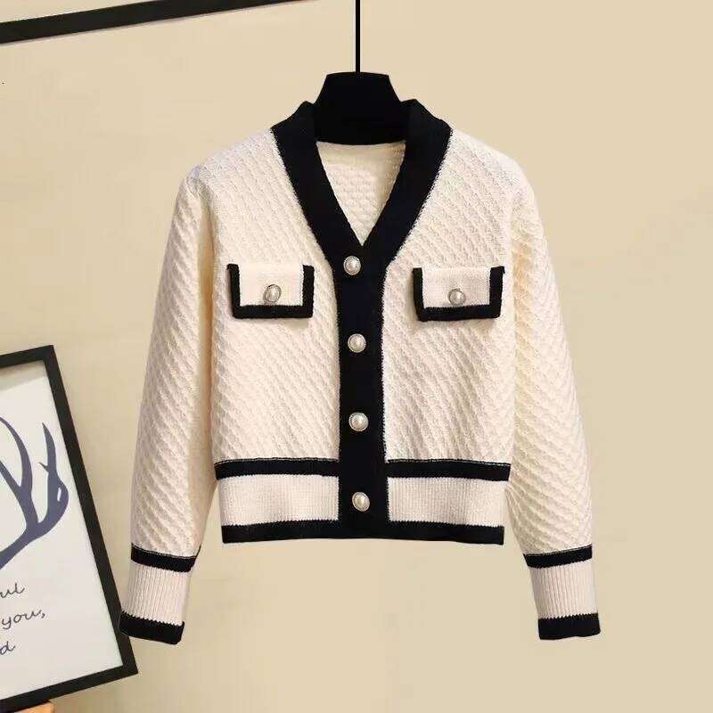 Women's Fashion New Korean Loose Long-sleeved Knit Sweater Cardigans Outwear Coat Z260314