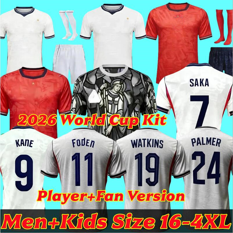 England jersey 26 27 World Cup 2026 Soccer Jerseys retro football tops shirt BELLINGHAM kits BECKHAM KANE SAKA RICE FODEN National Team Kids full Kit
