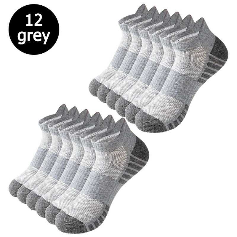 6/12 pairs of anti odor and sweat absorbing mesh breathable socks suitable for running outdoor sports mens and womens socks D260313