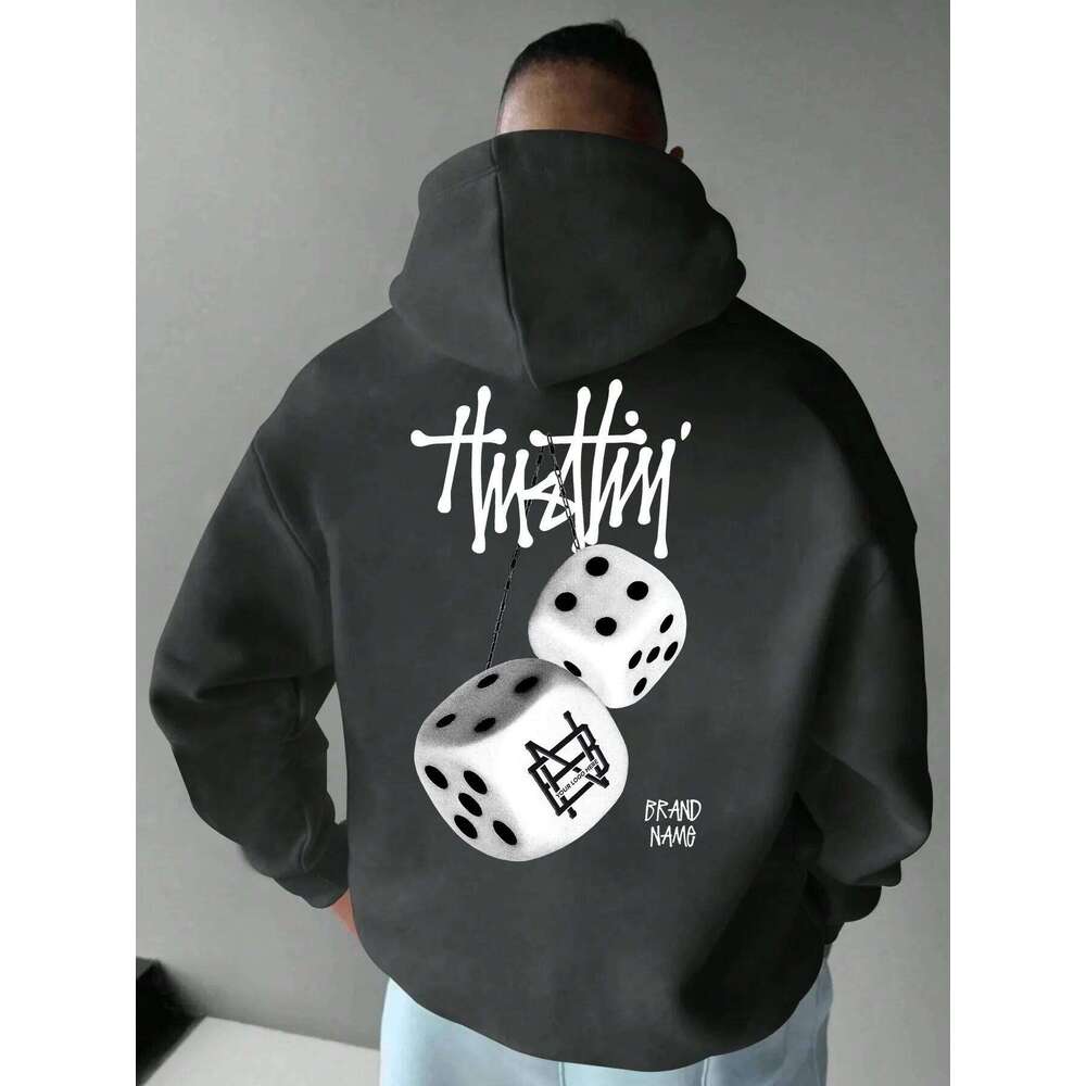 New Geometric Print Fashion Men Women Hooded Sweatshirt Autumn Winter Daily Outdoor Holiday Fitness Casual Loose Warm Sportswear Z260314