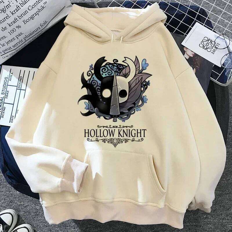 Hollow Knight Hoodies Men Korea Ulzzang Grunge Y2k Aesthetic Fmale Autumn and Winter Pullover Hoddies Graphic Streetwear 26Y0313
