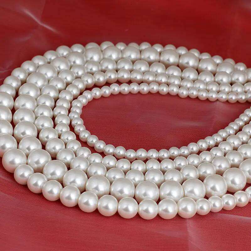 French Elegant Versatile Imitation Necklace Single Layer Faux Pearl Beaded Short Sexy Clavicle Chain Women's Holiday Gifts H260312