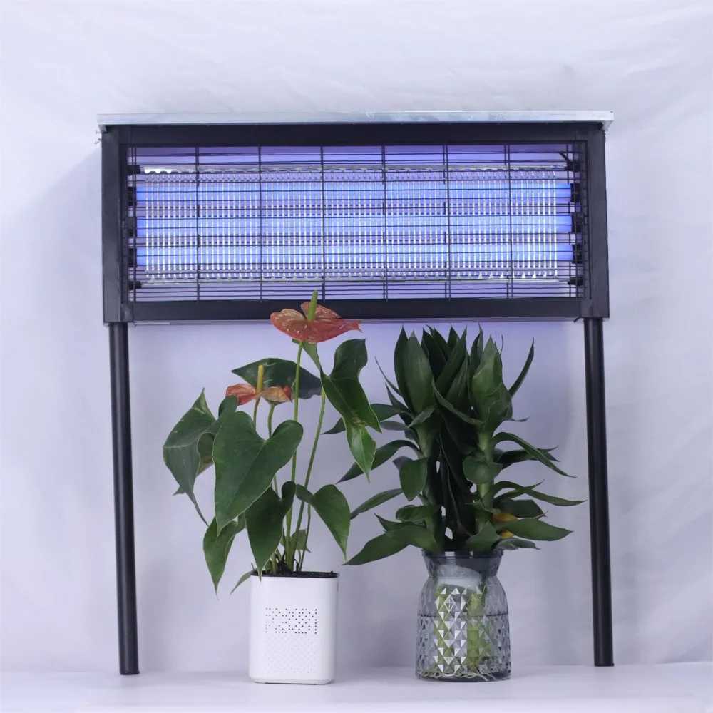 JOYINLED 20/40W Solar Mosquito Killer Lamp with Light 395nm UVCarbon Mesh Waterproof Solar for Garden Patio Bug Zapper H260313