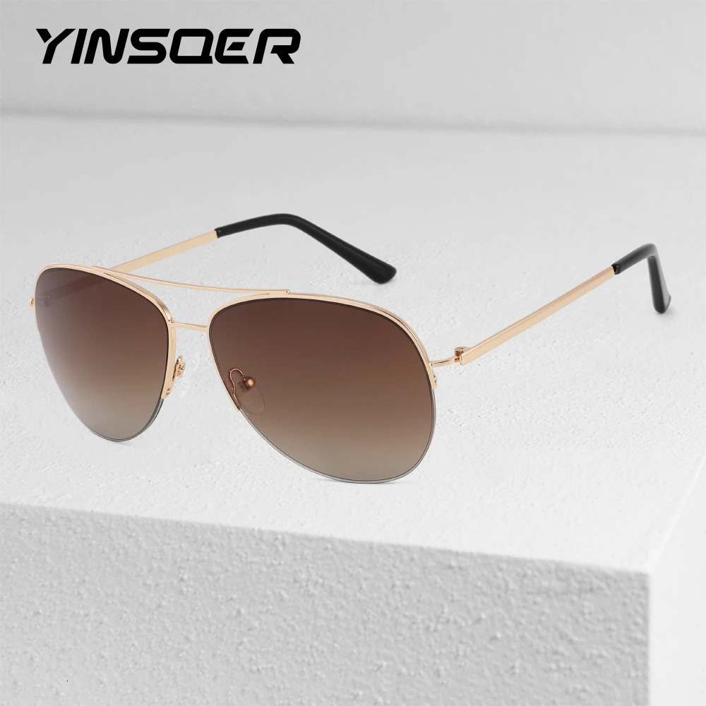 Classic Oversized Sunglasses for Men Women Polarized UV Protection Retro Metal Frame Trendy Outdoor Driving Shades 260312