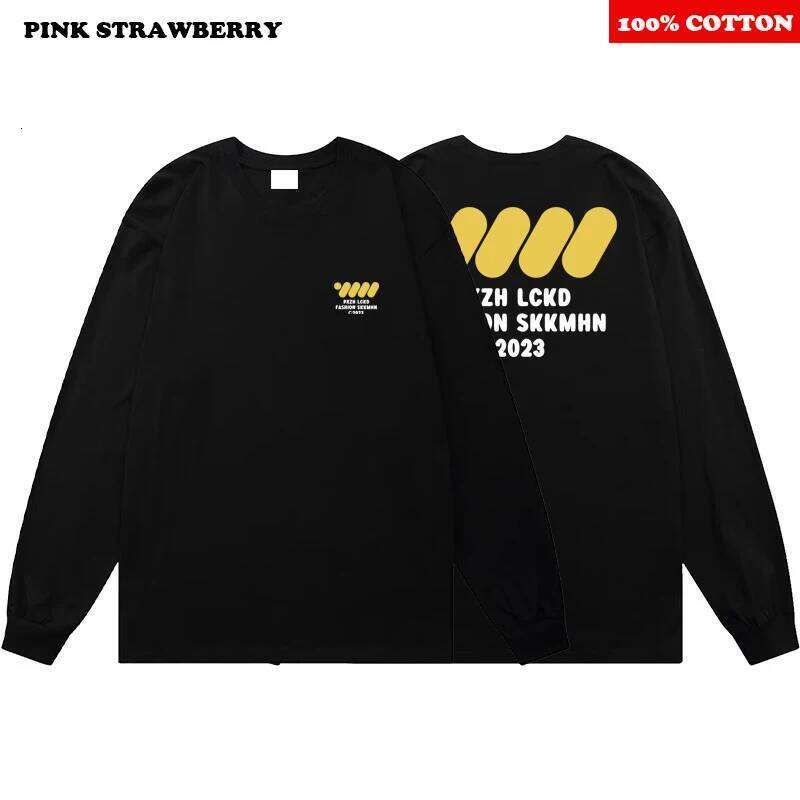 American Casual White Men's Autumn 2025 New 100% Cotton Oversize Long sleeved Sports Gym T-shirt Y2k Tops Men clothing Z260314