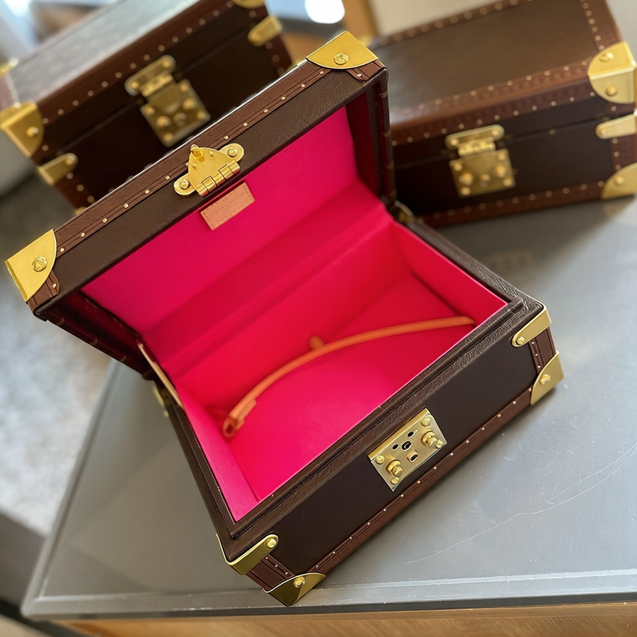 Designer Jewelry Boxes Watch Boxes Printed Cases Classic Key Stationery Jewelry Large Capacity Leather Handle Set Box Jewelry Packaging Watch Box Home Decor