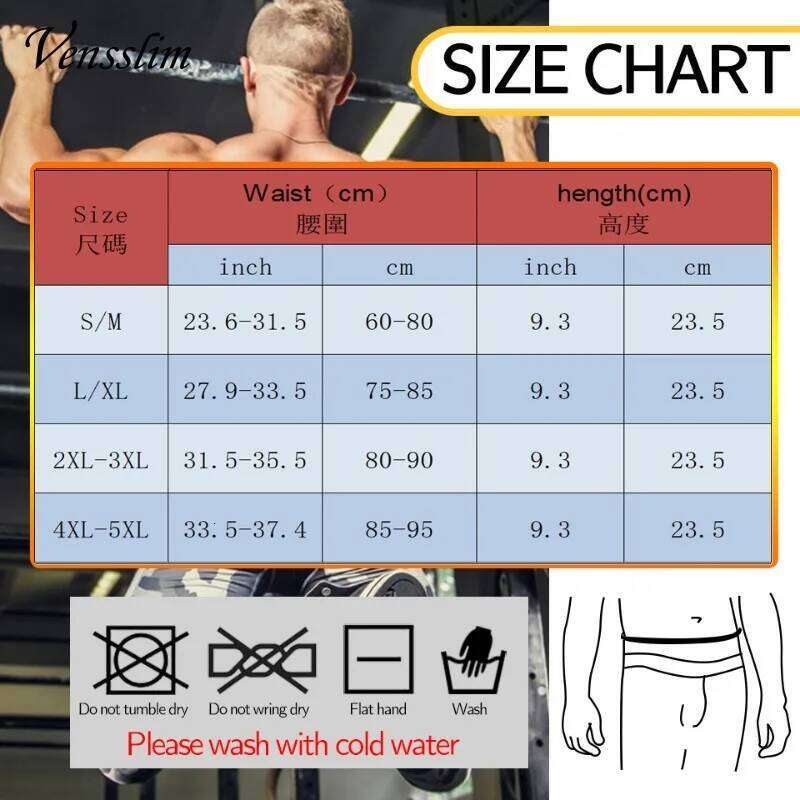 Men Body Shaper Waist Sauna Belt Workout Slimming Tummy Trimmer Shapewear for Weight Loss Fat Burning Sweat Bands 26Y0313