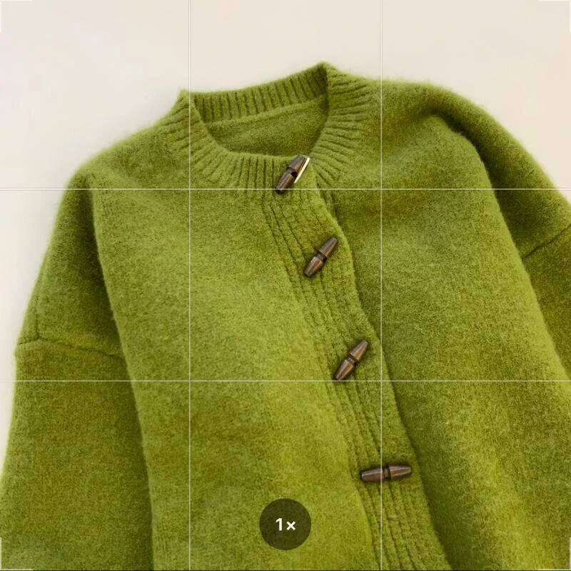 Sweater for Women Fall Winter Clothing Solid Color Thicked Pull Femme Ropa Mujer Fashion Knitted Oversized Cardigan Z260314