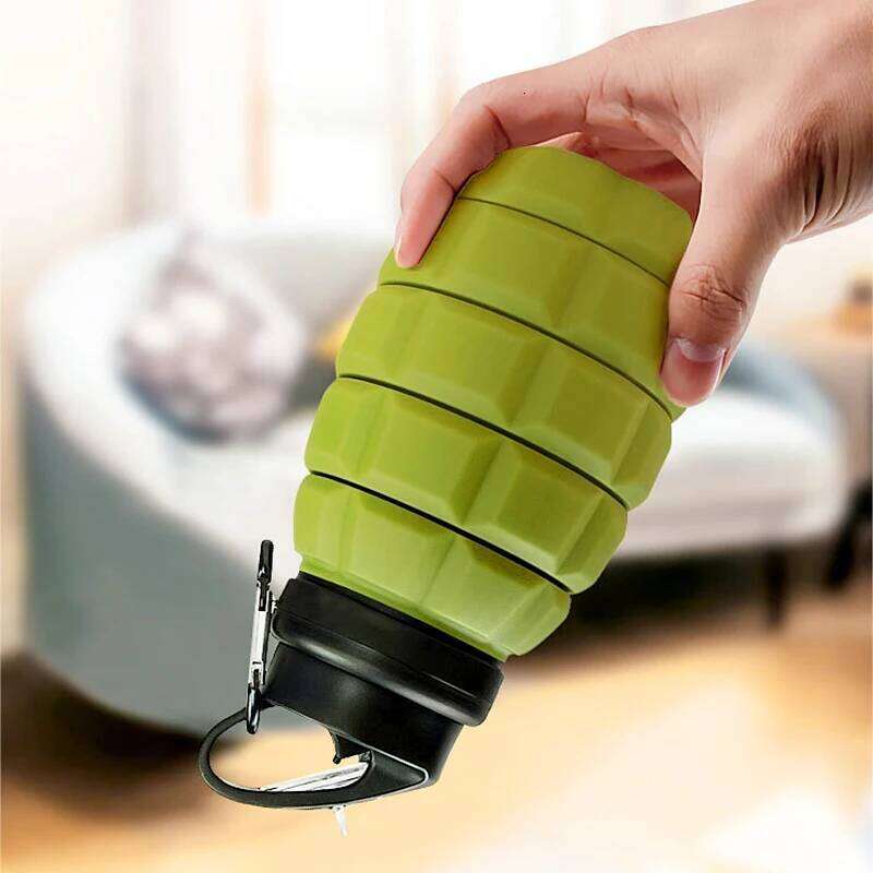 Food-Grade Silicone Folding Retractable High Temperature Camouflage Sports Water Bottle Riding Camping Z260313