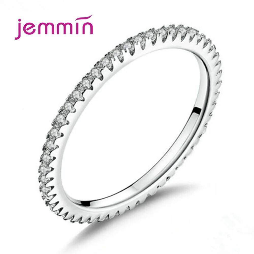 Brand Jewelry Cubic Zirconia Unique Shaped 925 Sterling Silver Rings For Women Wedding Engagement Size 5 6 7 8 9 10 H260312