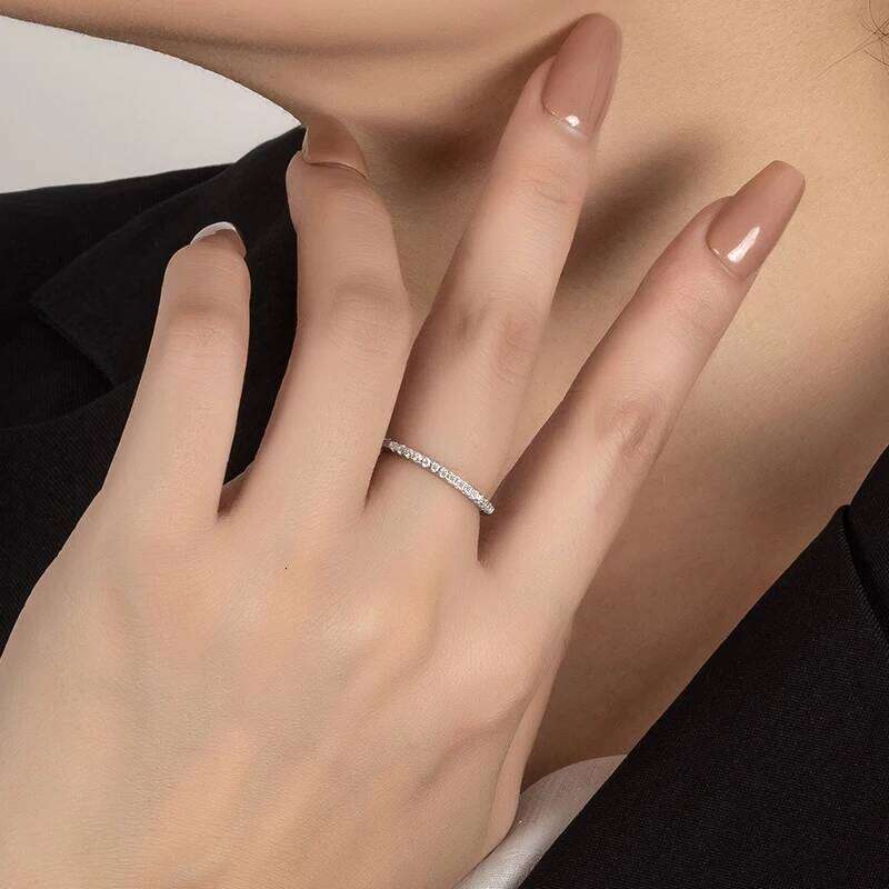 PERFANY GRA Certified Moissanite Ring for Women S925 Pure Silver Classic Eternal Laboratory Diamond Wedding Fashion Jewelry H260312