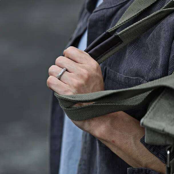 Retro Astronomical Sphere Ball Ring Letter Ring, Foldable and Open To Rotate, r Jewelry Gift H260312