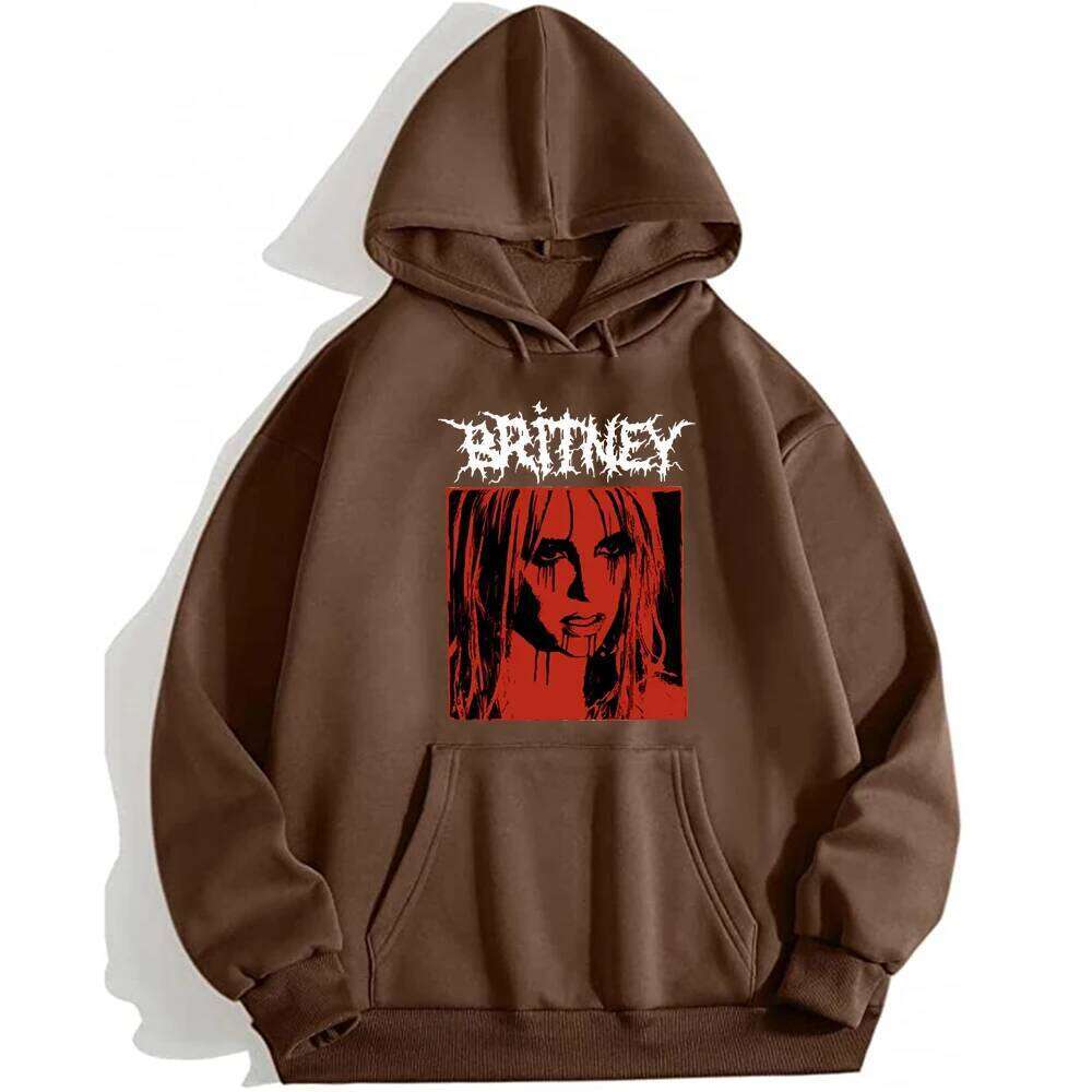 Britney Spears Metal Rock Graphic Hoodies Male and Female Z260314