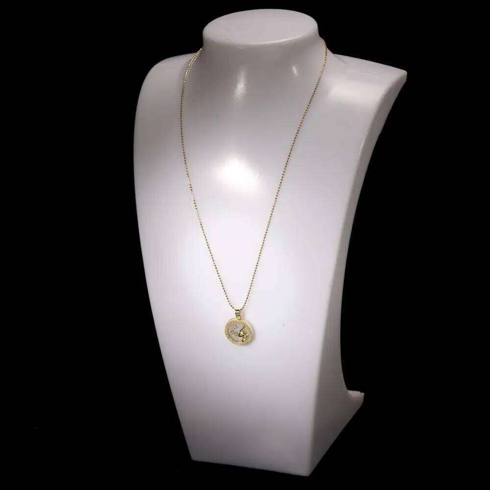 Fashion Star Zodiac Sign 12 Constellation Necklace Pendant Aries Leo Chain Choker Necklaces for Women Birthday Jewelry Gifts H260312