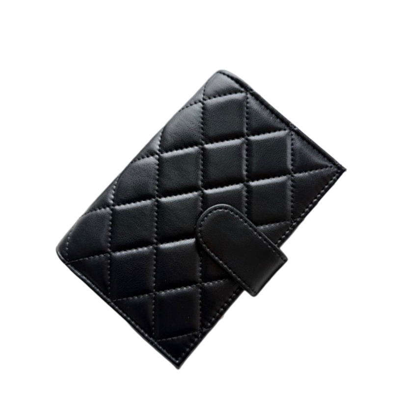 High quality Leather Women Wallet passport holder Original box handbag Brand Designer girls ladies Luxury Fashion purse clutch checkers caviar