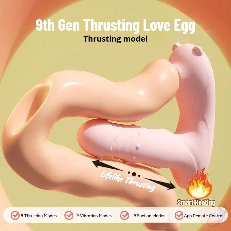 Women's App Control G-Spot Rabbit Vibrator Vibrating & Thrusting Models Heating Clitoral Sucker Little Devil Adult Sex Toys 26H0313
