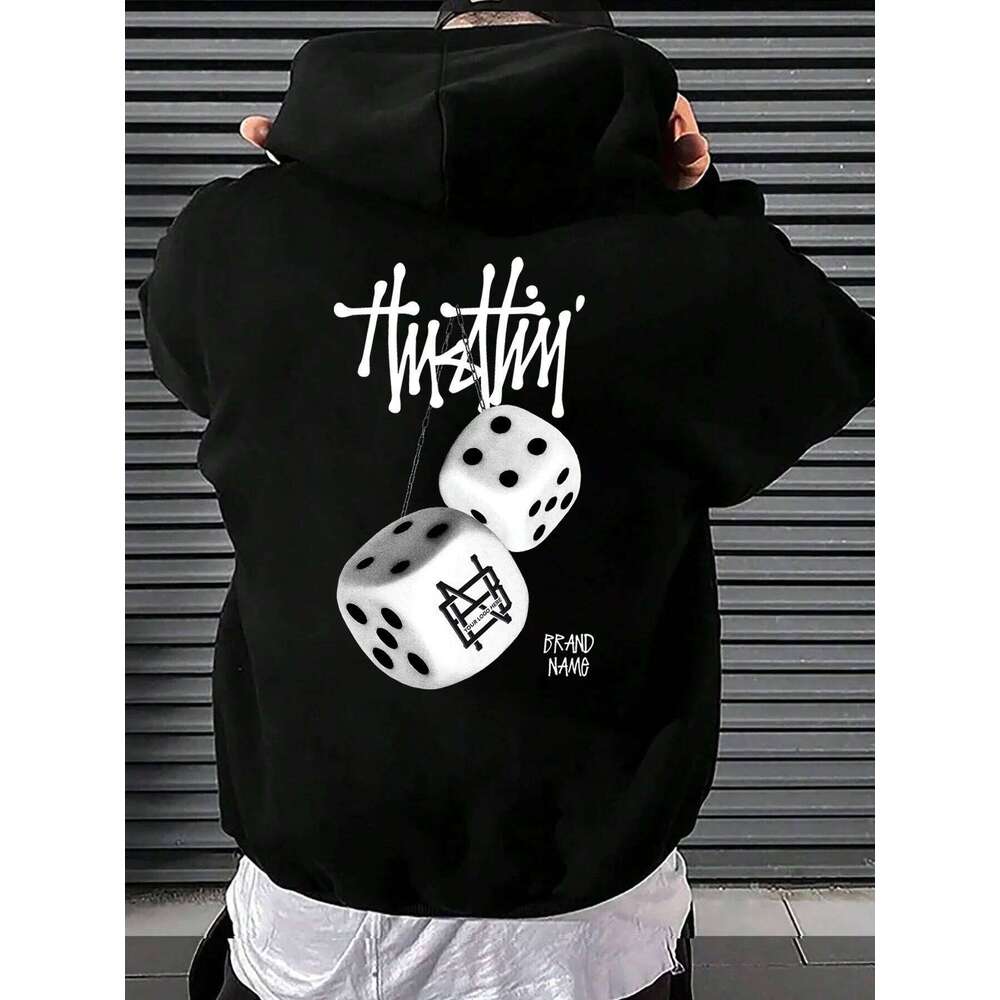 New Geometric Print Fashion Men Women Hooded Sweatshirt Autumn Winter Daily Outdoor Holiday Fitness Casual Loose Warm Sportswear Z260314